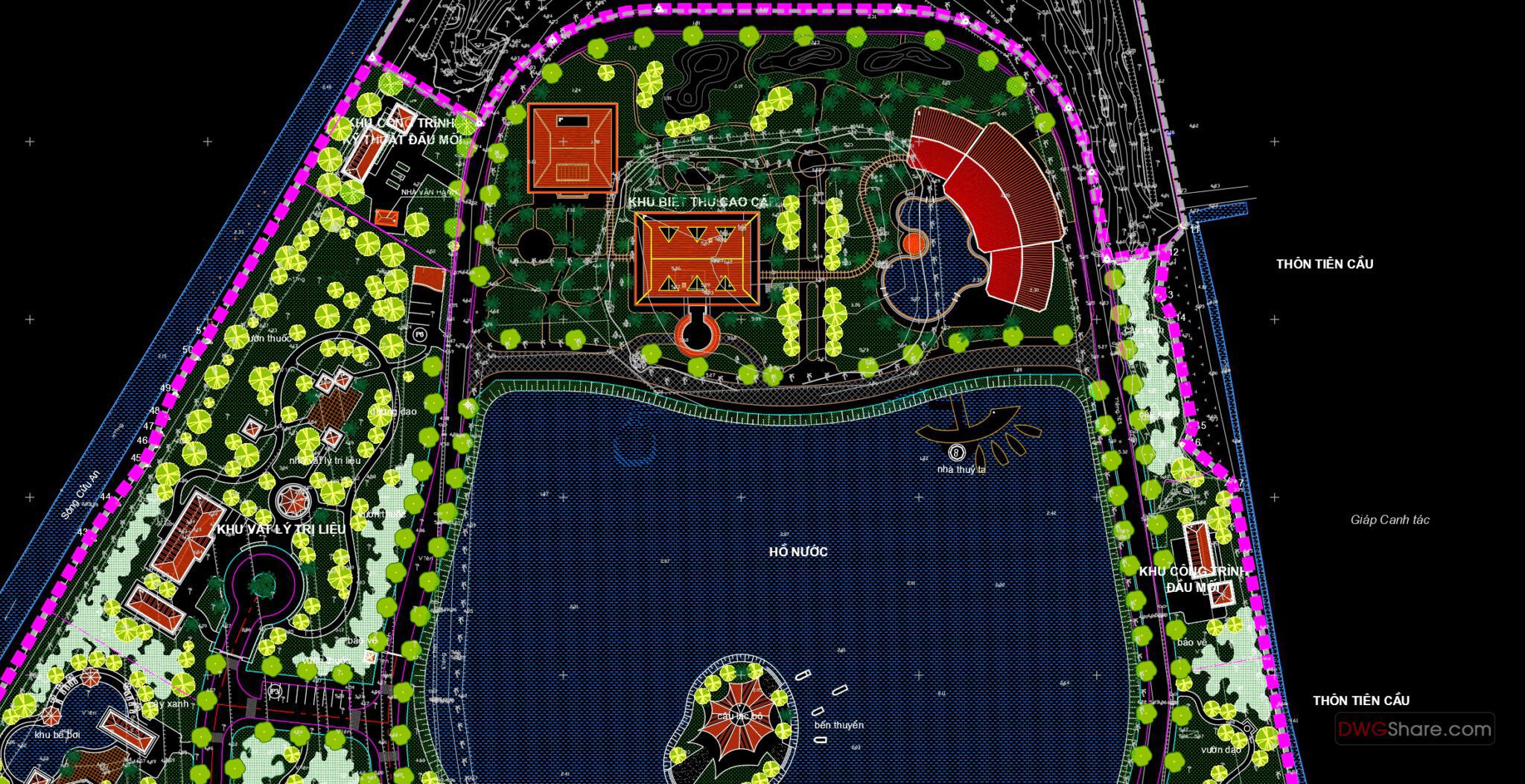51.Ecotourism area free AutoCAD drawings