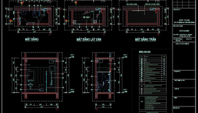63.WC Layout Plan and elevations details AutoCAD drawing download