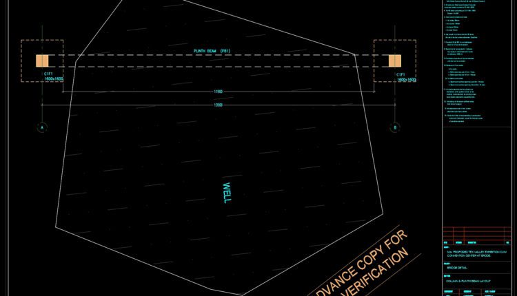 84.Retaining Wall and Well Details Free DWG