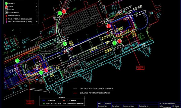 Barcelona Airport Layout Plan Autocad Drawing DWG