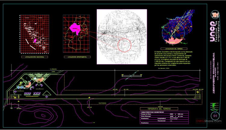 Huncavelica Airport Layout Plan AutoCAD File (2)