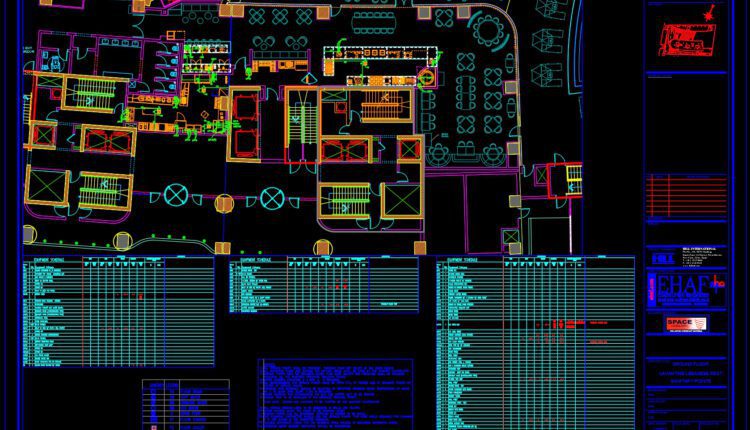 Lebanese Restaurant All Equipements Details AutoCAD File DWG