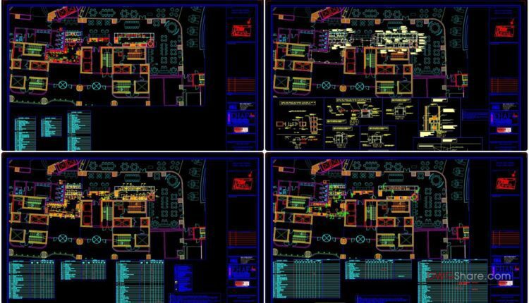 Lebanese Restaurant All Equipements Details AutoCAD File DWG