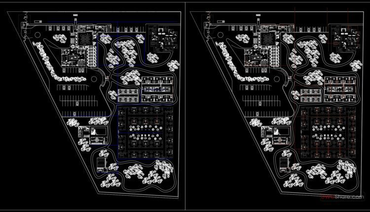 Residence for older adults with illnesses Layout Plan AutoCAD File DWG