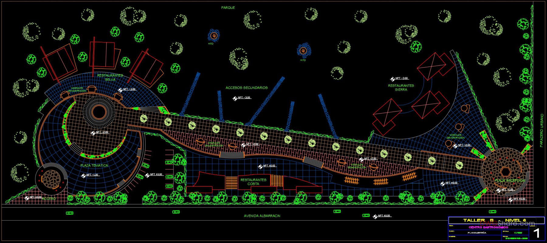 Restaurant Elevation and Outdoor Plans AutoCAD File DWG
