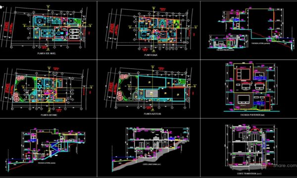 4 years ago
                

                
             1,987Three Levels House 20X11m AutoCAD File Free Download