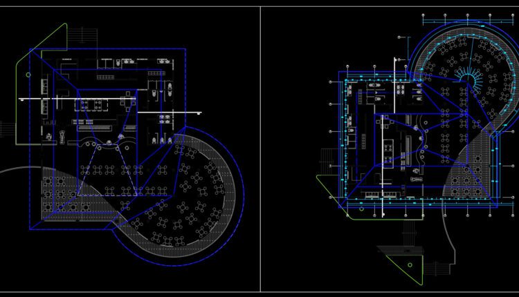 Tourist Resort Plan and Elevation AutoCAD File DWG