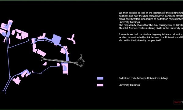 University Buildings And Roads General Plan AutoCAD File Free Download