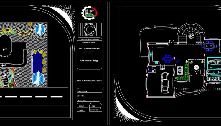 Villa Design Project AutoCAD File Free Download