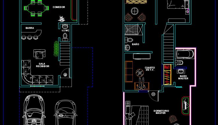 Villa Layout Design AutoCAD File DWG (1)