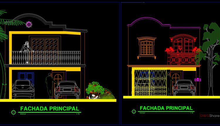 Villa Layout Design AutoCAD File DWG (2)