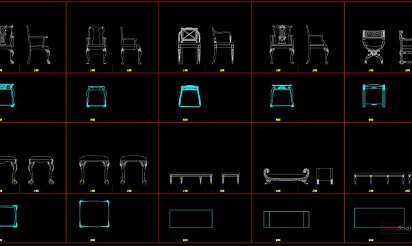 127.Furniture Cad Blocks free download
