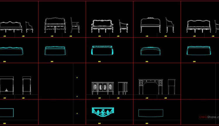 131.Furniture Cad Blocks free download