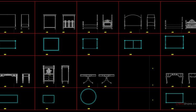 133.Furniture Cad Blocks free download