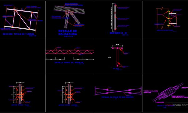 29.Steel Roof Connections Details CAD