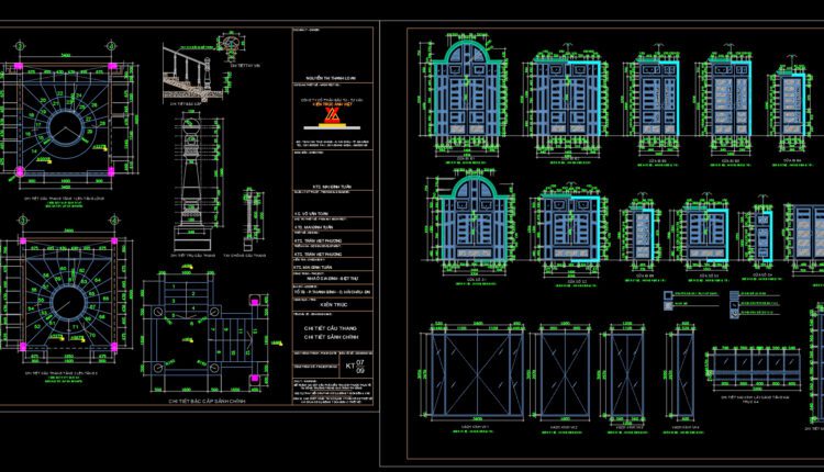 3 Levels House 8.5x20m AutoCAD File Free Download