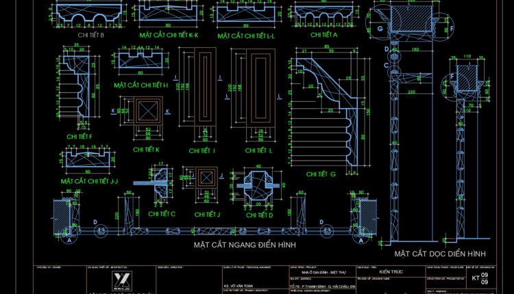 3 Levels House 8.5x20m AutoCAD File Free Download