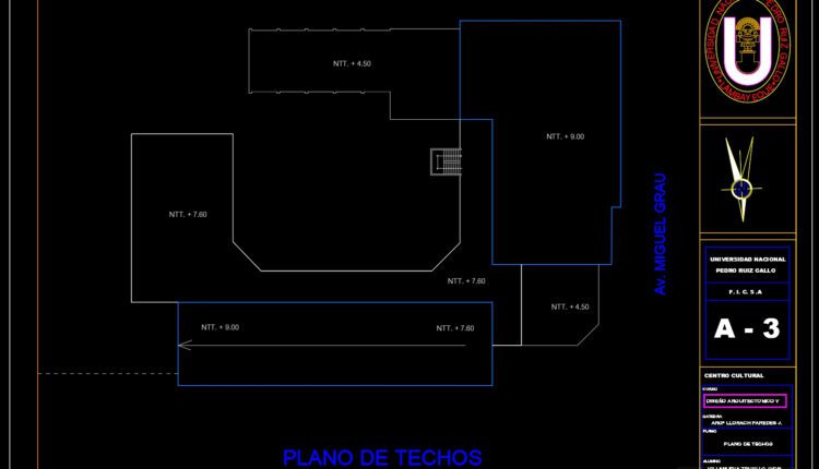 31.Centro cultural de chiclayo AutoCAD File Download
