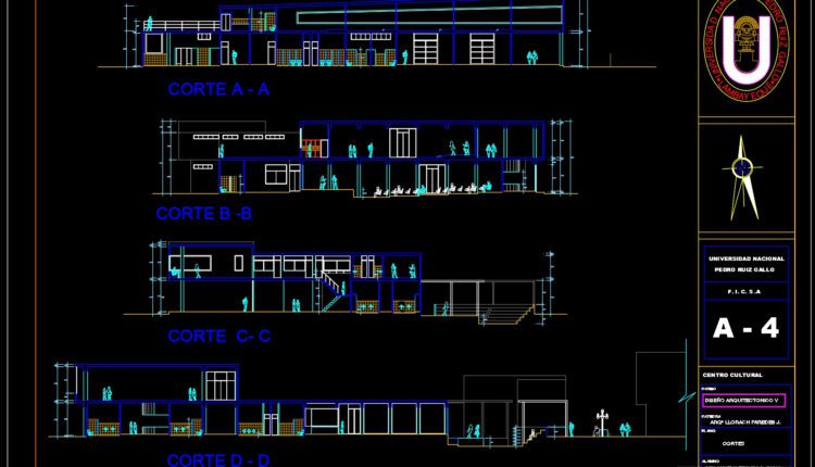 31.Centro cultural de chiclayo AutoCAD File Download