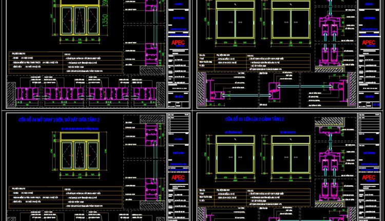 338.Doors singfa autocad file free download