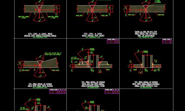 38.Typical Welding Details Double Bevel HMW CAD