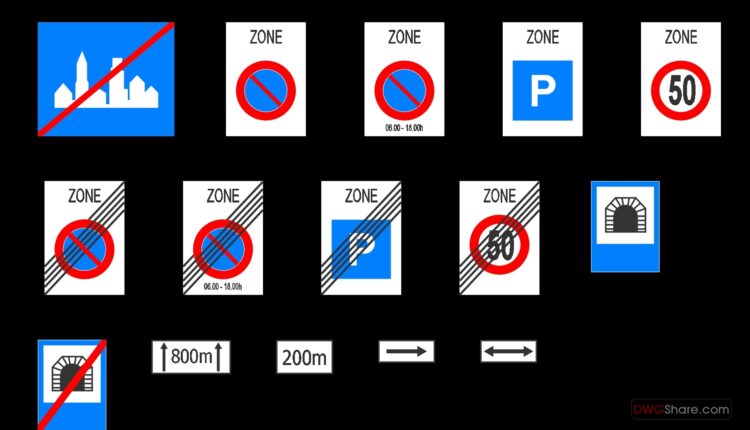 40.Cad Symbol Road Signs Traffic Manual free download (1)