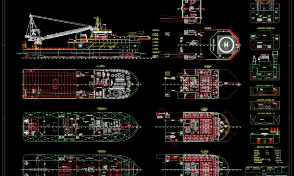 42.Rescue Boat AutoCAD 2D