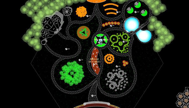 54.Botanical Garden Architectural Project CAD