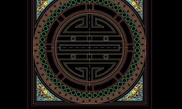 60.Asian Traditional Pattern AutoCAD Blocks Free Download