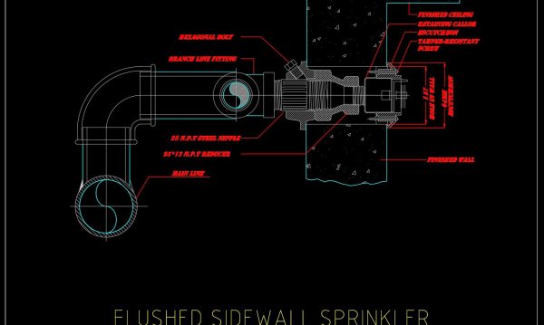4 years ago
                

                
             2,15660.Flushed Sidewall Sprinkler and Branch Connection Detail CAD Drawing DWG