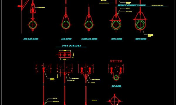 61.Fire System Landing Valve Detail CAD Drawing DWG