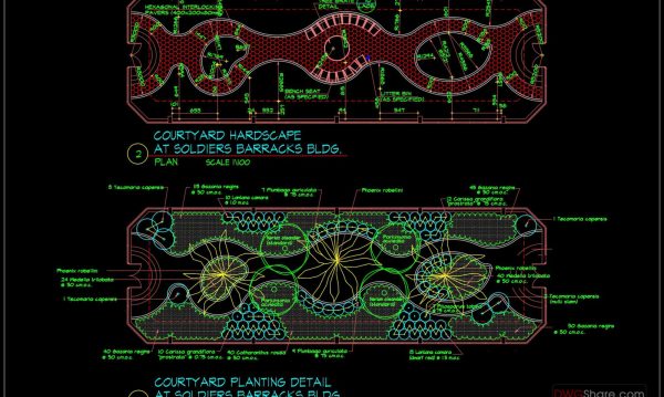 63.Courtyard Planting Detail CAD