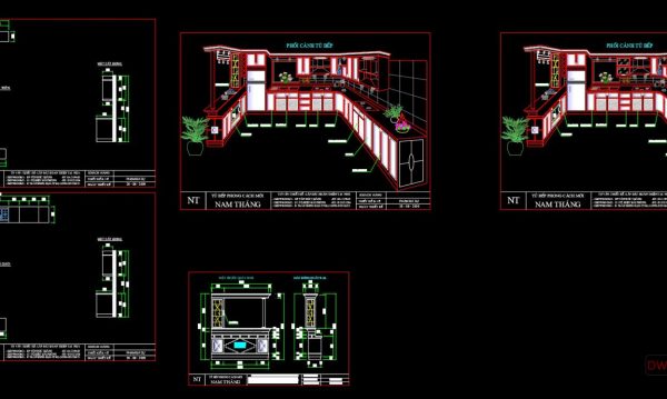4 years ago
                

                
             1,03164.Traditional kitchen cupboard, kitchen cabinets autocad drawing