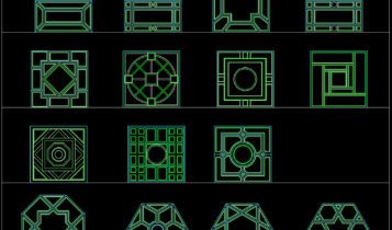 6.Classic railing AutoCAD file free download