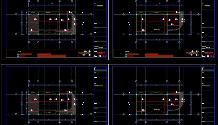 94.Structural drawing in Autocad file for House