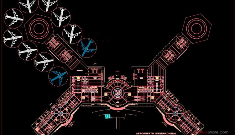Aeropuerto plantas Autocad DWG File (1)