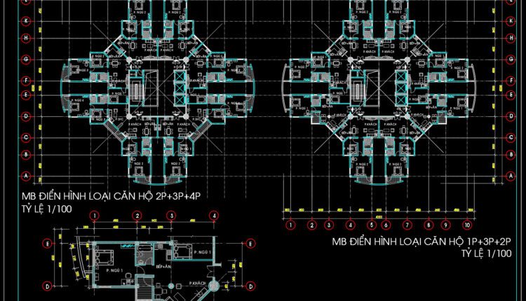 Apartment Mall Project 27 Floors AutoCAD File DWG