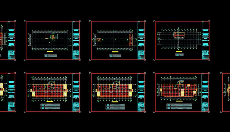 Architectural structural drawing of Hospital building