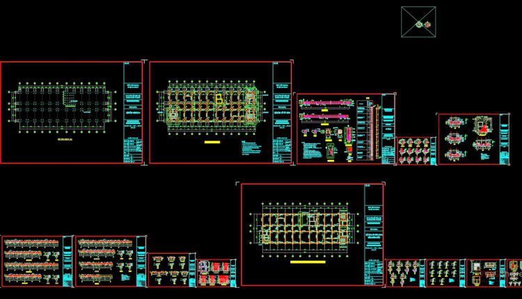 Architectural structural drawing of Hospital building