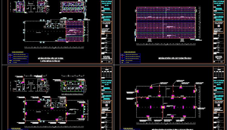 Fire Alarm Drawings For Factory Details AutoCAD File Free Download