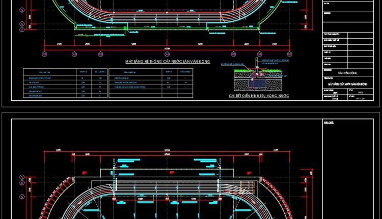 Football Stadium Details Autocad File Dwg