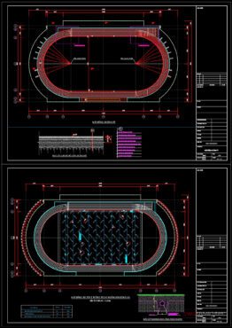 Football Stadium Details Autocad File Dwg
