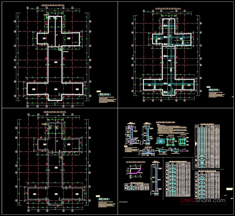Full set of ShopDrawing drawings of high-rise, low-rise buildings, villas