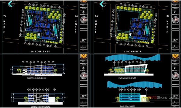 Multi-story Car Park Details AutoCAD File Free Download