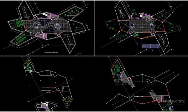 Museo de arte moderno free AutoCAD drawings