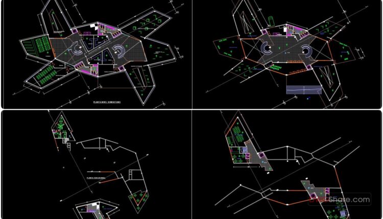 Museo de arte moderno free AutoCAD drawings