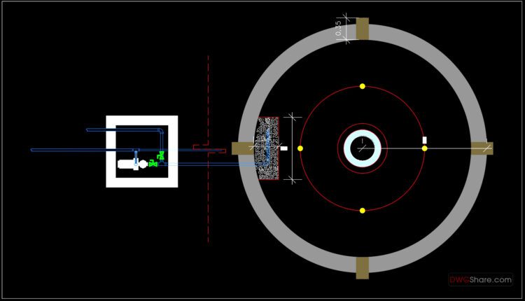 Park Fountain Free AutoCAD drawings