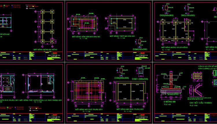Petrol station Details AutoCAD File DWG