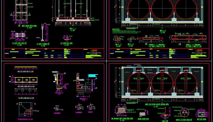 Petrol station Details AutoCAD File DWG