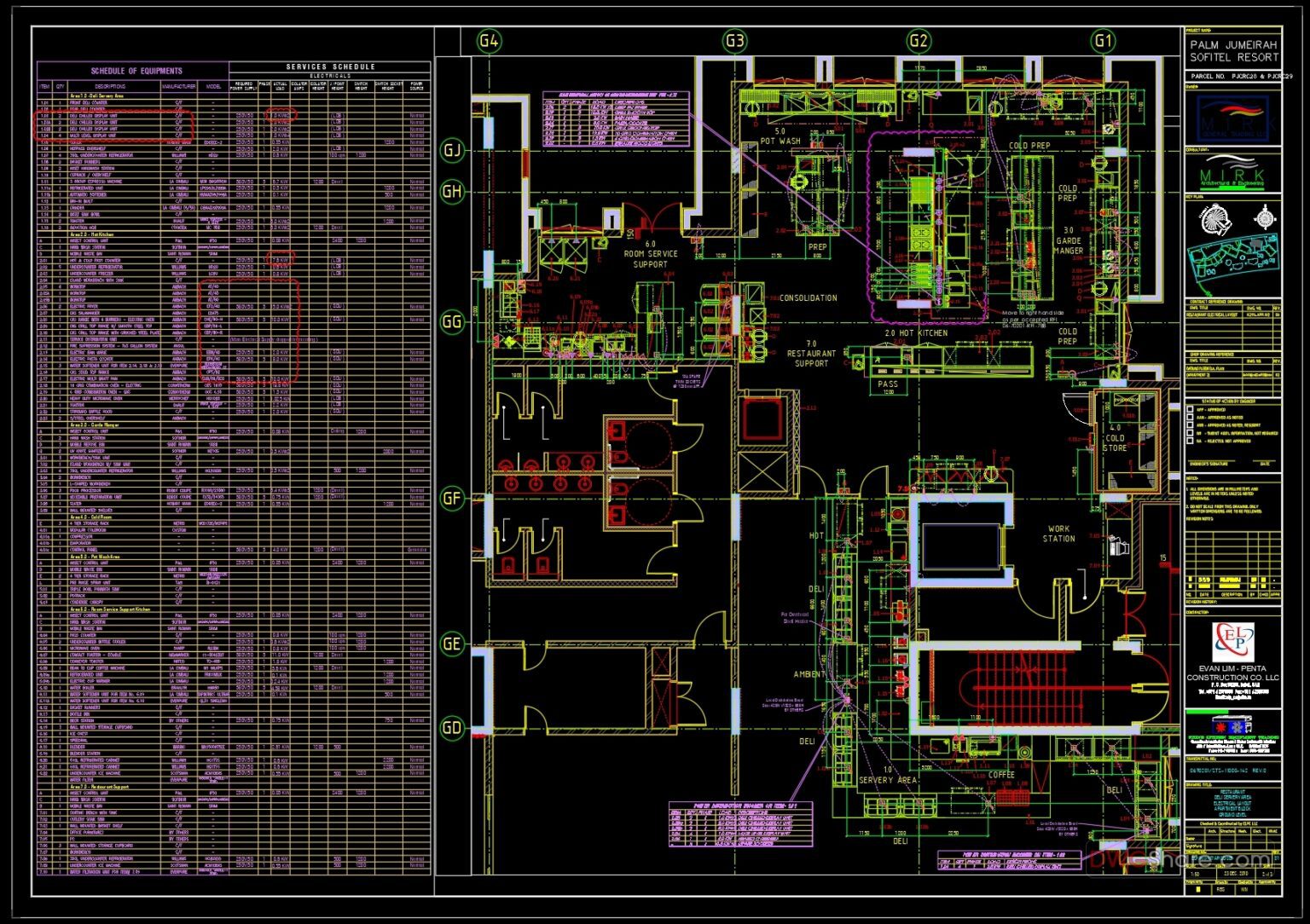Restaurant Equipment Layout Plan AutoCAD File DWG